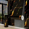 Comércio Exterior Azulejo Imitação Rolo Autoadesivo Adesivo de Parede de Mármore Painel de Parede Painel de Plástico Alumínio Decoração de Parede de Sala de Estar Quarto Papel de Parede