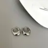 Pendientes Circulares Geométricos de Alta Gama Franceses Diseño Versátil de Nicho Pendientes de Metal Brillante Pendientes de Moda de Lujo Accesible para Mujer