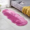 Tapete de Lã Sintética Transfronteiriço Tapete de Chão de Cabeceira Manta Especial em Forma de Ovelha de Pelo Comprido Tapete de Chão Frontal para Sofá de Sala de Estar Cabeceira Janela de Sacada