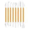 Juego de 8 piezas de herramientas de arcilla Cuchillo para tallar escultura de arcilla Hecho a mano DIY Herramientas para modelar fondant Juego de herramientas para tallar cerámica