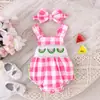 Verano Europeo y Americano Nuevo Color Dopamina Patrón de Sandía Peto Mono de una Pieza Harem Lindo y Dulce Ropa para Bebés y Niños