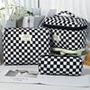 Bolsa de Maquillaje Minimalista Transfronteriza, Bolsa de Almacenamiento Cosmético de Poliéster-Algodón de Gran Capacidad, Bolsa de Almacenamiento Portátil para Viajes