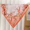Novo lenço quadrado vintage paisley 90cm mais vendido, lenço de seda artificial, lenço fino color-blocking para a cabeça, lenço versátil, xale decorativo