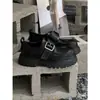 Mocasines de suela gruesa para mujer, nuevo modelo otoño 2026, zapatos slip-on versátiles de estilo británico, zapatos de cuero que aumentan la altura para mujer