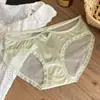 French Pure Desire 2025 Nuevo Estilo Malla Hermosa Cintura Hueca Malla Espalda Sexy Cadera Estilo Ballet Algodón Puro Triángulo de Entrepierna Panties