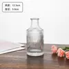 Mini Vaso Embossado Transfronteiriço, Decoração de Casa de Vidro Estilo Ins, Vaso de Flores Hidropônico Retrô Europeu de Alta Estética