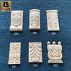Dongyang talla de madera línea cubre puerta columna de pilar romano calcomanías decoración de gabinete estilo europeo mueble parche tallado flor de madera