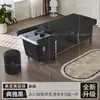 Venta al por mayor de exportación transfronteriza, Cama de champú eléctrica elevable, Terapia para la cabeza, Terapia para los pies, Sofá con baño de pies, Cama integrada, Cama de masaje para pies