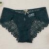 Venda Quente Rendas de Alta Qualidade Calcinhas Femininas Gota d'Água Sexy Cintura Média Roupa Íntima Feminina Tamanho Grande Exportação Amazon