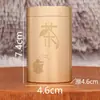 Mini Lata de Té de Latón Frasco Sellado Set de Té para Escritorio de Interior Contenedor de Almacenamiento Portátil de Cobre Puro para Viaje