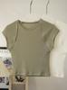 Venta de liquidación: Camiseta de Yoga Suave de Tencel para Mujer, Top Transpirable de Corte Ajustado para Correr