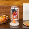 Regalo de Halloween Navidad Transfronterizo Tapa de Cristal con Luz Ramo de Calabaza Atmósfera Festiva Luz Nocturna Decoración de Escritorio