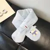 Cachecol Infantil Inverno Algodão Tecido de Bebê Ursinho Cartoon Quente e à Prova de Frio Espessado Cachecol para Menino e Menina Cachecol Cruzado