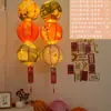 Decoraciones para el Festival de Medio Otoño 2026, Faroles de Papel Plegables Estilo Chino, Acertijos de Faroles, Montaje de Escena de Ambiente del Festival de Faroles para el Hogar y Centros Comerciales