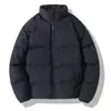 Jaqueta de algodão de inverno transfronteiriça para homens, estilo Hong Kong, gola alta, casaco de algodão espesso, corte solto, estilo coreano, moderno, minimalista, jaqueta puffer inspirada na juventude