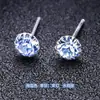 Pendientes de plata de ley s925 con circonita doce constelaciones coreanos simples moda accesorios para mujer puesto en vivo regalo