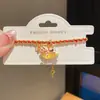 Pulsera Colgante de Caballo Chapada en Oro Real de 24 Quilates con Circonita Nueva Pulsera del Año Animal Chinoiserie Lujo Accesible Joyería de Alta Gama para Mujeres