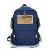 Mochila de lona de grande capacidade para viagem, computador, mochila masculina, casal, estilo universitário, feminina, ensino médio, estudante, mochila escolar