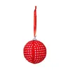 Colgante de Corazón para el Día de San Valentín 6cm7cm Forma de Corazón Cuadros Rojos y Blancos Bola de Espuma Decoración de Propuesta de Matrimonio Bola de Tela Colgante