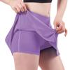 Falda de Tenis Antiexposición Transfronteriza de Amazon para Mujer, Falda Corta de Yoga de Verano de Alta Elasticidad de Secado Rápido, Falda Corta Deportiva para Entrenamiento y Running