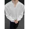 Colección Otoño 2026: Sudadera de algodón con cuello en V extragrande de estilo hongkonés, manga larga, tallas M-5X, HW261100 - Especial P31