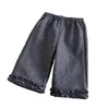 Pantalones de Otoño e Invierno para Niñas Estilo Nuevo Bebé Niña Encaje Forro Polar Engrosado Casual Versátil Rectos Lunares Pierna Ancha