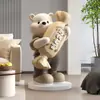 Alcancía Grande con Forma de Oso, Nuevo Modelo 2026 de Alemania, Solo Depósitos Sin Retiros, Decoración de Piso para Sala de Estar, Junto al Mueble de TV, Sofá