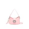Bolsa feminina transfronteiriça BAGS2024 Nova Moda Pequena Bolsa Quadrada Têxtil PU Bolsa de Ombro Nicho All-match Quadrado Diamante Axila Bolsa