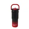 Taza aislada de acero inoxidable 316 muy elegante, gran capacidad, portátil con asa, taza para beber de doble uso, taza de coche de moda para exteriores
