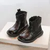 Botas para niña, botines infantiles, botines estilo Martin para niñas pequeñas de otoño e invierno, botas de algodón blanco, botines de bebé para niña de otoño, zapatos de princesa
