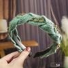 Outono e inverno lã torção cadeia hairband alta crânio top caverna de cabelo das mulheres saindo all-match grampo de cabelo lavagem facial maquiagem headband cocar