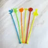 Suministro en stock varilla agitadora de plástico café Coctelera arte Flamenco coco piña bebida jugo varilla agitadora