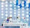 Suministros de Decoración Navideña Colgantes Creativos de Copo de Nieve Estéreo Diseño de Escena para Ventana de Invierno y Techo
