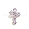 Pendientes de Aro Colgantes Cruz de Gota de Agua de Aleación de Titanio F136 Clavos para Cartílago de Oreja de Titanio G23 Clavos para Lengua Accesorios de Joyería para Piercings Corporales