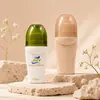Botella roll-on de PP de 50 ml, botella roll-on cosmética, botella portátil rellenable, botella para spray corporal desodorante, botella roll-on de PP