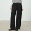 Pantalones de Chándal Americanos de Otoño con Cordón para Mujer, Holgados y Caídos, Versátiles Pantalones Casuales de Pierna Recta y Pierna Ancha