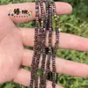 Nuevos productos en el mercado 3x 3x 2 agujero mediano cuenta plana material de piedra de vesícula negra multicolor accesorios para joyería DIY