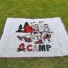 Manta de Camping Personalizada de Fábrica Esterilla de Picnic Impermeable Tapicería Jacquard Estilo Ins Toalla de Sofá Manta de Hilo Manta Multifuncional para Sofá