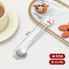 Cuchara mezcladora de café de alto valor, tenedor de postre, tenedor de frutas de dibujos animados creativos, juego de caja de regalo transfronterizo, vajilla de Navidad 316