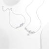 Collar BaObAo con diseño original de plata de ley s925, diseño de aurora, cielo estrellado, una estrella, un significado, nicho femenino, cadena de clavícula de alto sentido.