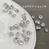 Joyería de uñas blancas de alta calidad con diamantes puntiagudos planos para K9 Crystal Flash Love Pigeon Egg, caramelo de roca en ángulo recto, diamante transparente