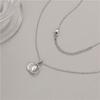 Collar Jixing de Alta Gama Diseño Nicho Estilo Frío Concha Blanca Estrella Luna Cadena Clavícula Colgante Nácar Blanco Venta al por Mayor