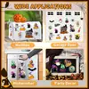 Pegatinas para Coche de Crucero de Halloween, Pegatinas Magnéticas, Pegatinas Decorativas de Dibujos Animados, Pegatinas para Fiesta, Pegatinas Festivas, Pegatinas de Fiesta para Refrigerador