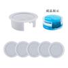 Resina epóxi cristal diy resina epóxi Porta-copos redondo quadrado octogonal armazenamento decoração jogo de chá molde de silicone atacado