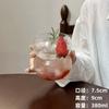 Copo de Suco de Vidro Borossilicato Alto, Copo de Café, Copo Fofinho Formato Abóbora Fofo, Copo de Leite, Copo para Bebida Gelada, Copo de Água Transparente, à Prova de Explosão