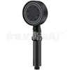 Cabezal de Ducha Presurizado Negro Aspersor de Ajuste de Cinco Velocidades Baño Ducha Calentador de Baño Set de Cabezal de Ducha de Lluvia Presurizado