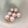 Botón de perla con pie de diamante de alta calidad, botones decorativos para camisas, bolsos y ropa, bricolaje, venta al por mayor, 10-20 mm