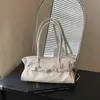 Bolso plisado retro simple para mujer, nuevo modelo 2026, bolso de hombro de gran capacidad para el trabajo, bolso de mano tote de otoño e invierno