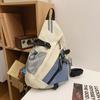 Mochila escolar feminina, estudante universitária, mochila de viagem, bolsa de ombro único, mochila masculina estilo coreano para alunos do ensino fundamental e médio