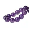 Amatista Natural Cuentas Sueltas Cuentas Redondas Accesorios Pulsera DIY Cuentas Espaciadoras Cristales Redondos Semiacabados Accesorios para Joyería